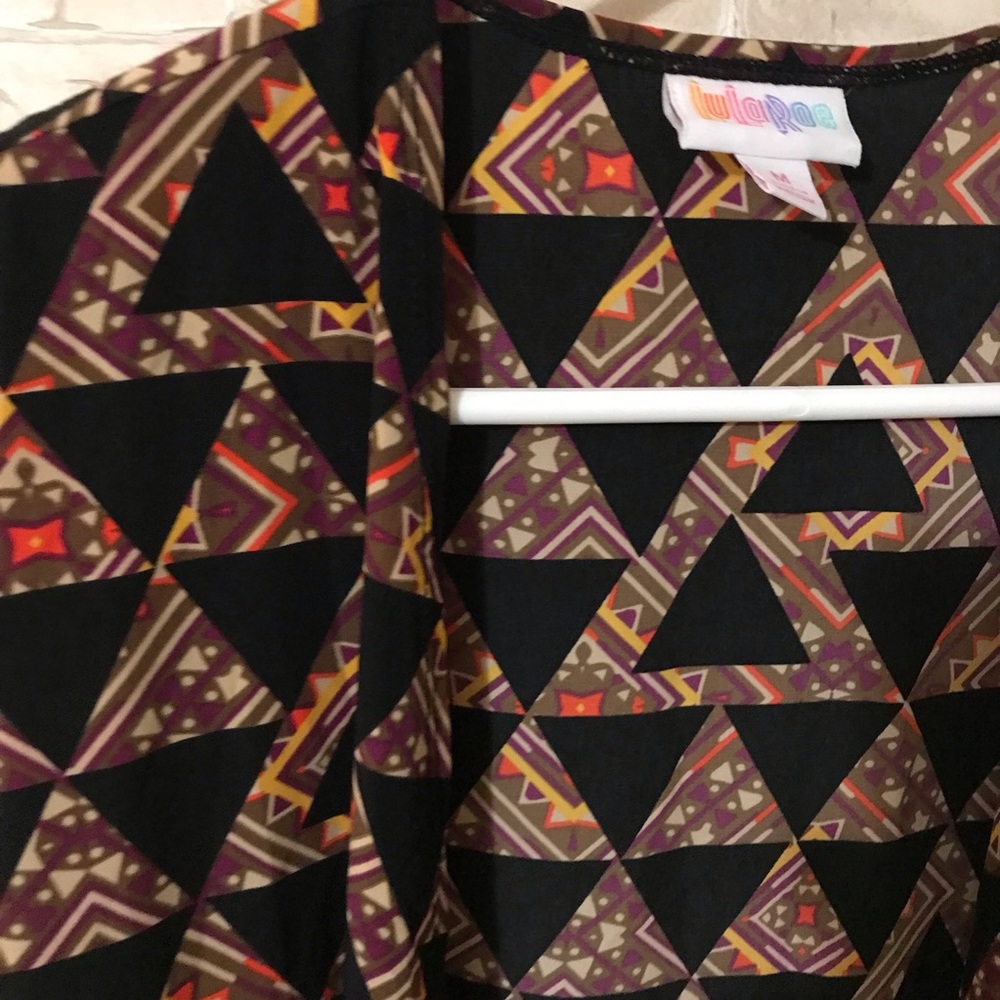 Duster Abstract Pattern Flowy Long Medium - image 5